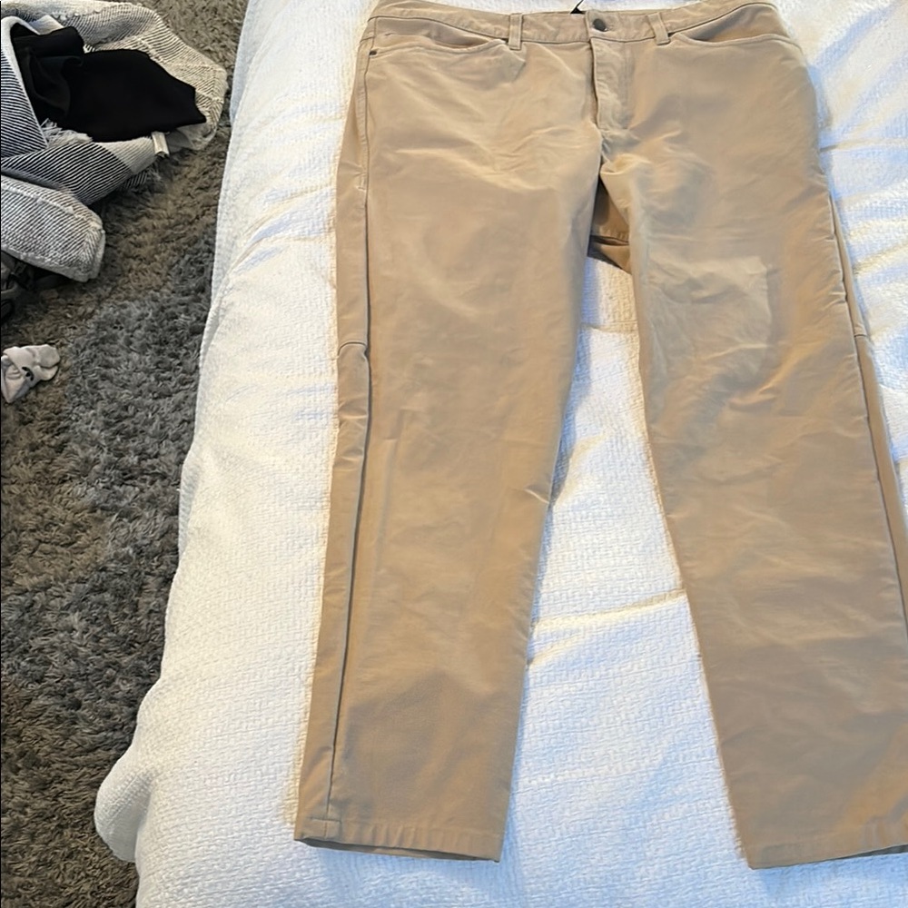 Lululemon Athletica Tan Chinos Classic Straight-Leg